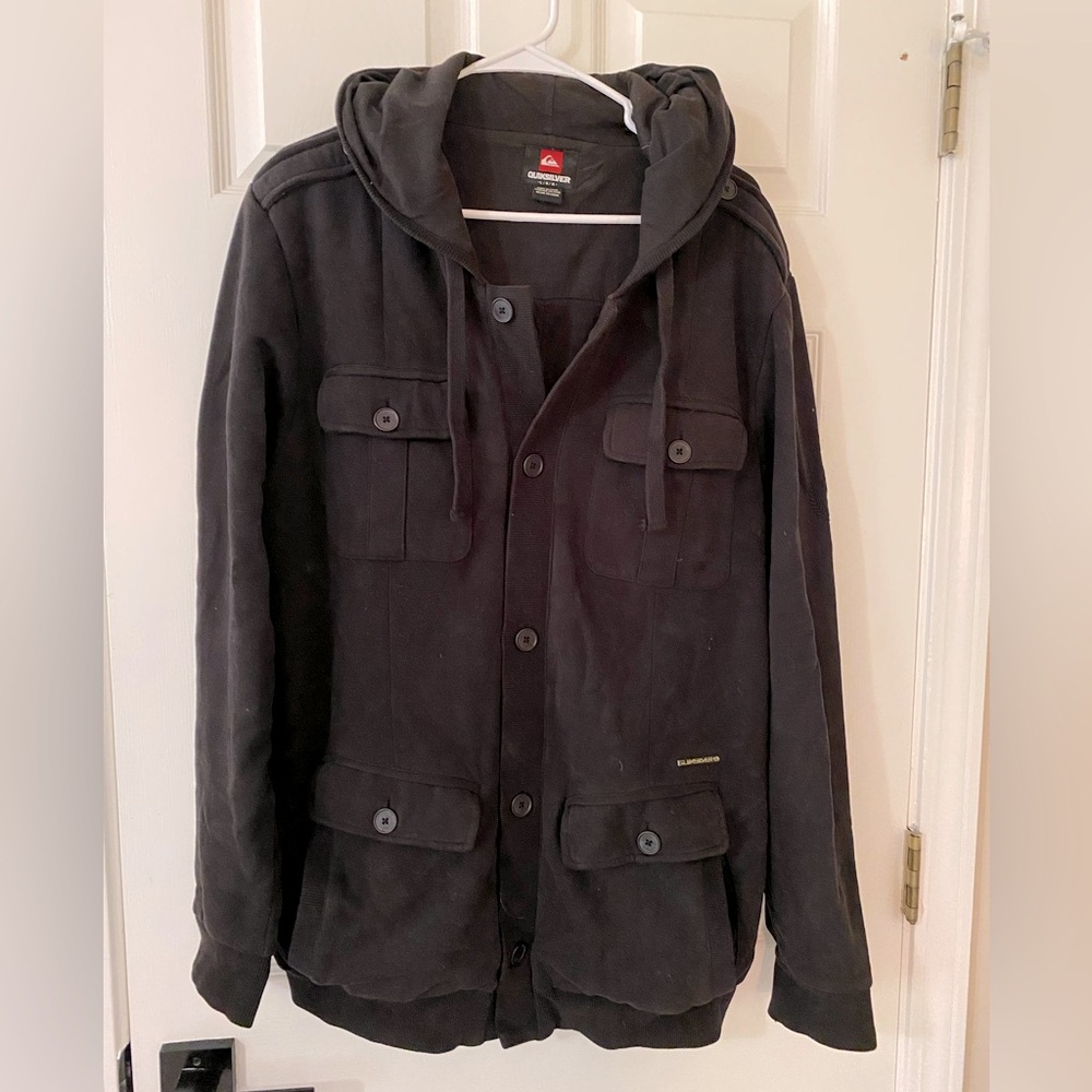 Quicksilver hooded jacket LARGE (mens)